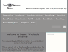 Tablet Screenshot of desertwholesalediamond.com